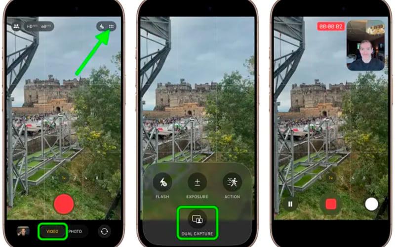 Image Tips para grabar vídeos en iPhone usando las dos cámaras al mismo tiempo